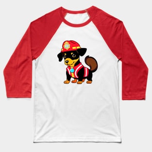 Puppy as firefighter Baseball T-Shirt